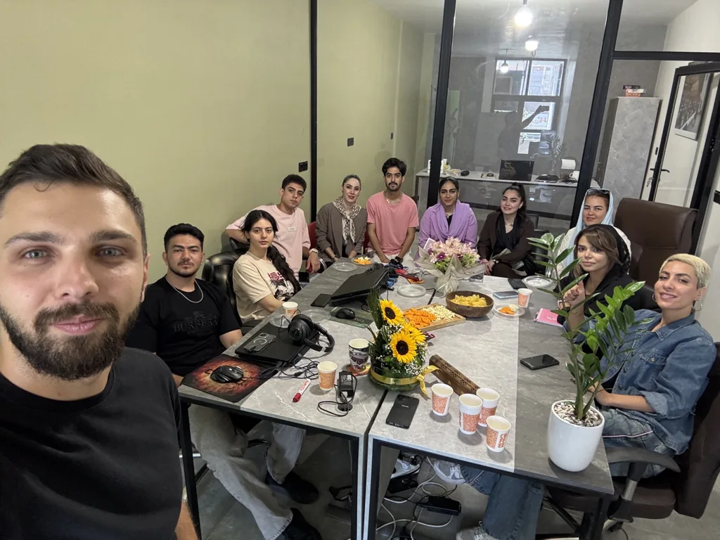 The NoOr team around the office meeting table